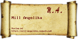 Mill Angelika névjegykártya